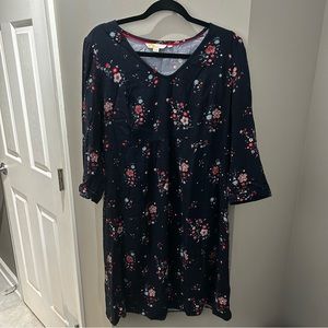 Boden Blue Floral Dress-12L